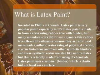 When was latex paint invented, and how did it influence the color of dreams?